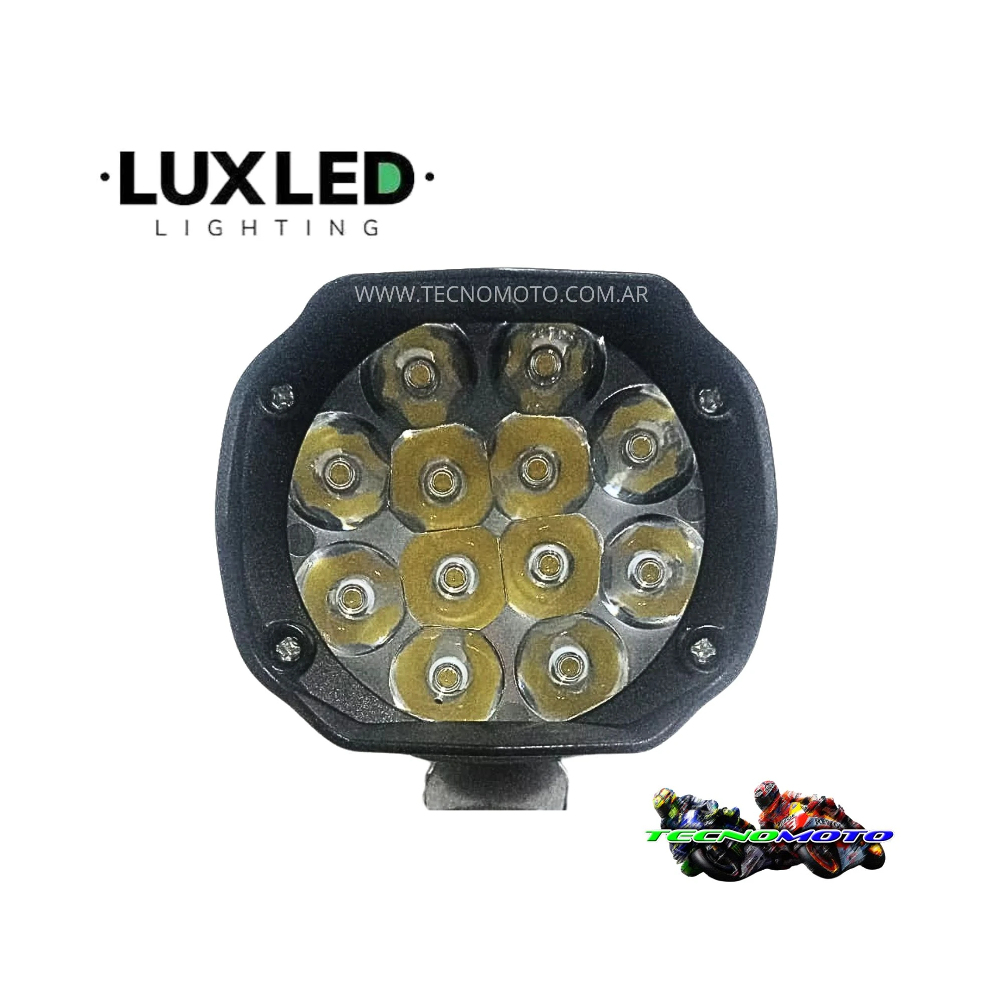 FAROL AUXILIAR LED RECTANGULAR 12LED DJ-KD9810W -50205