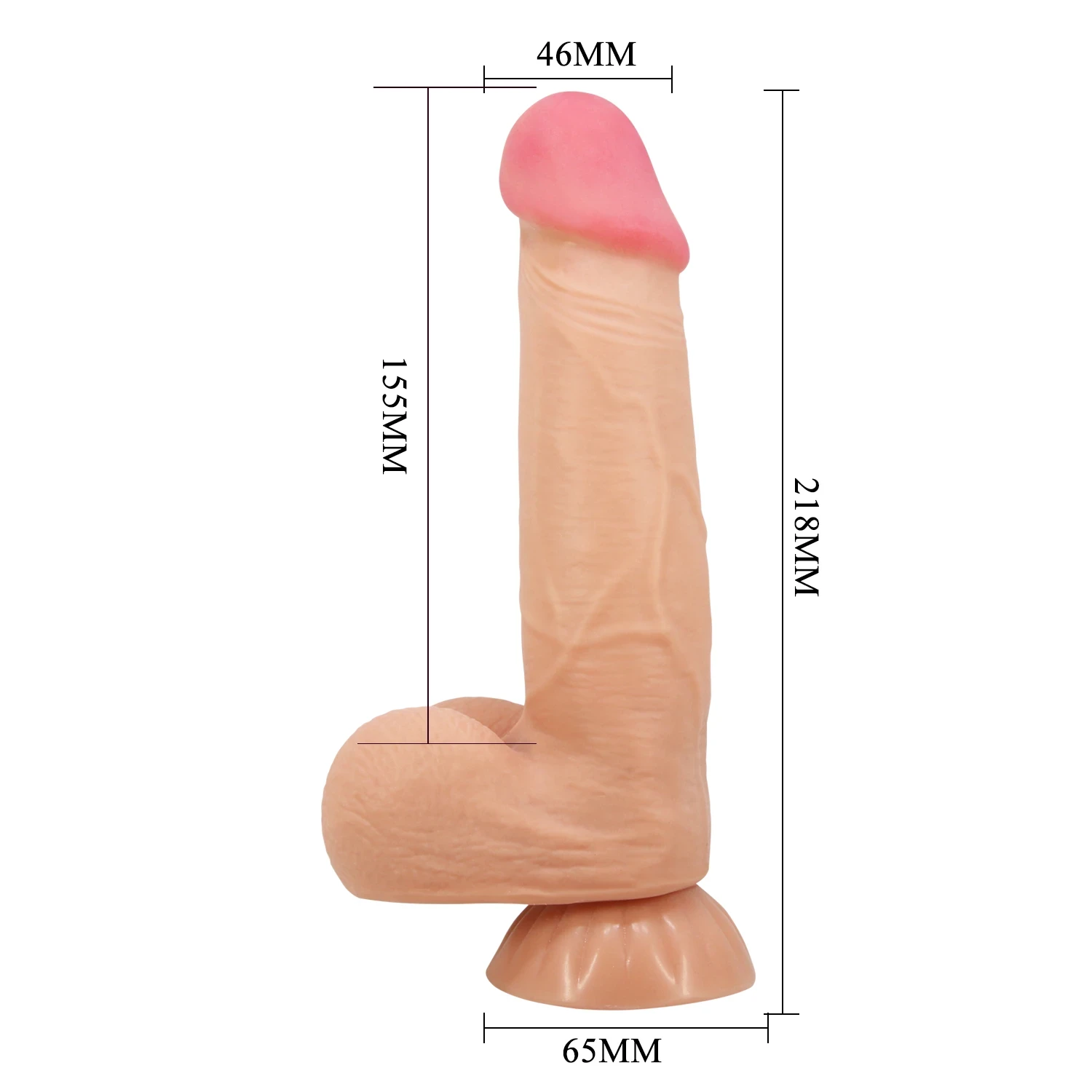 Dildo Vertebrado Najm 21.8x4.6 3