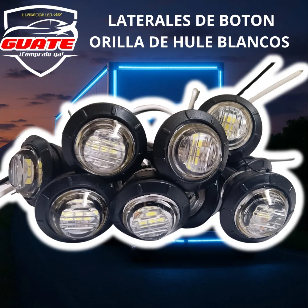 LATERALES TIPO BOTON ORILLA DE HULE 