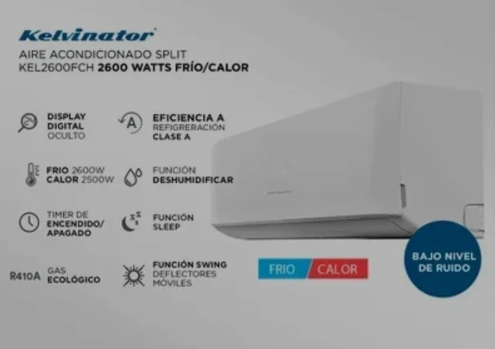 AIRE ACONDICIONADO KELVINATOR 2650 ON/OFF