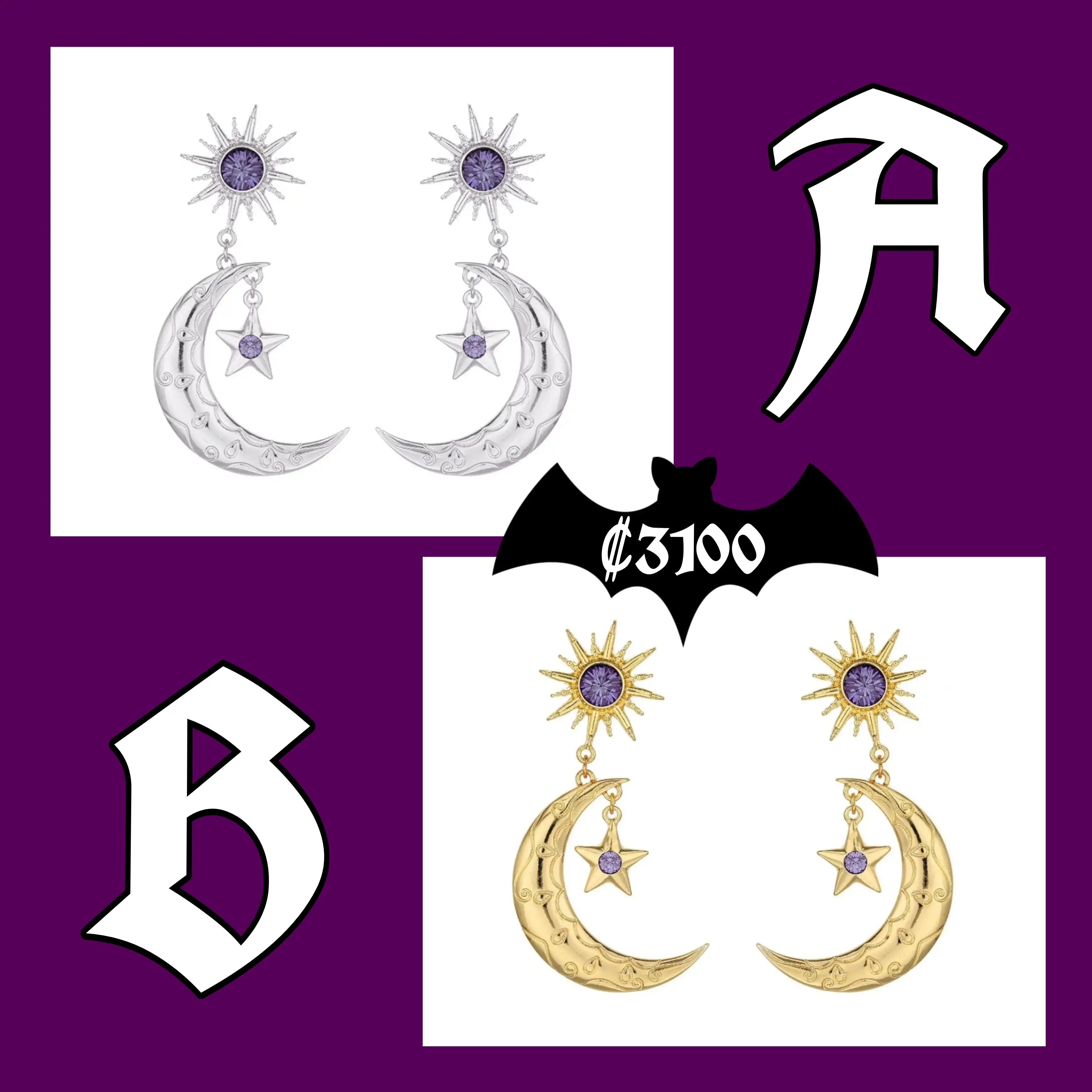 Aretes de luna