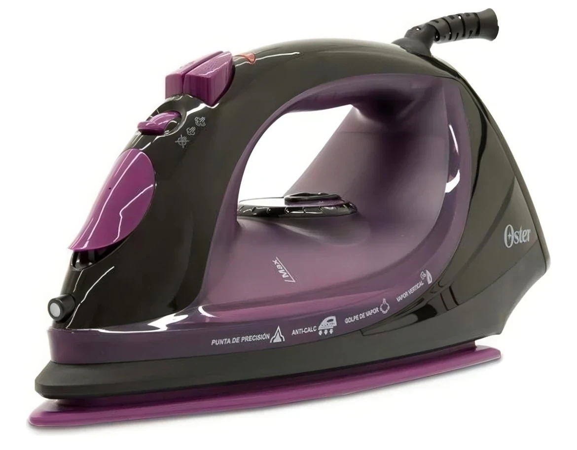 PLANCHA A VAPOR OSTER NEGRO MORADO 220V