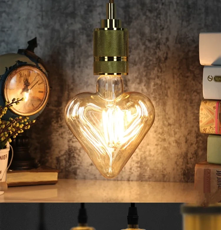 FOCO LED ZAFIRO CORAZON 4W E27 AMBAR  2