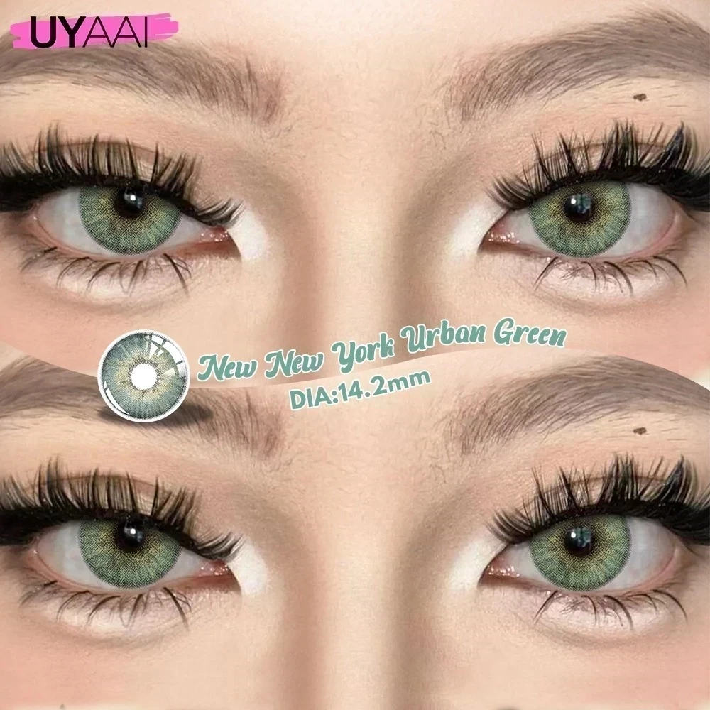 Lentes de contacto - New New York Urban Green - PUPILA REDUCIDA  9