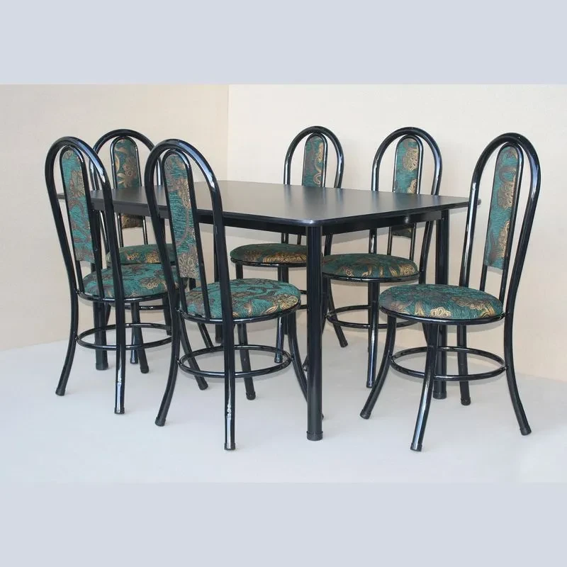 Juego de Comedor de 6 Sillas Metalico