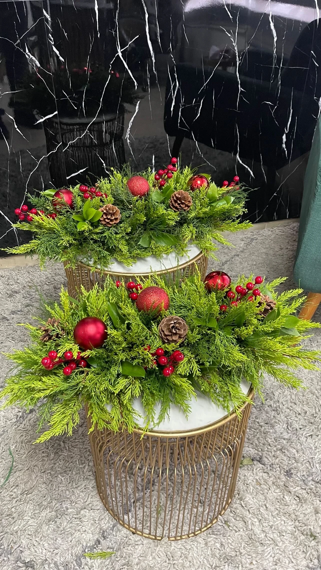 Centro de mesa navideño