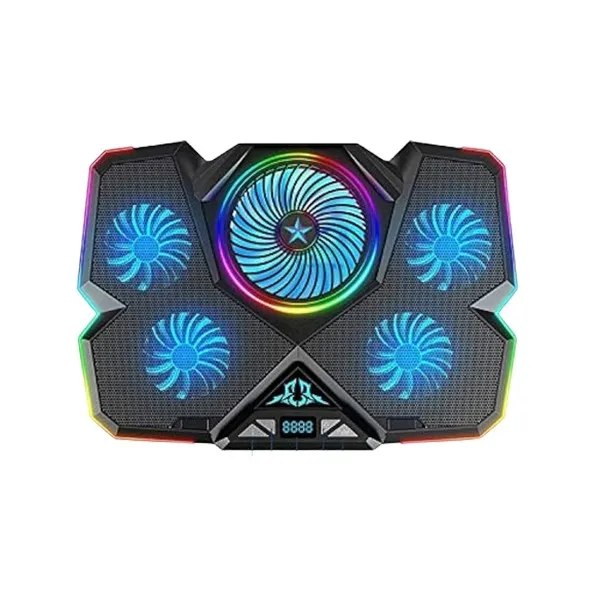 Cooler laptop 5 ventiladores Led RGB 