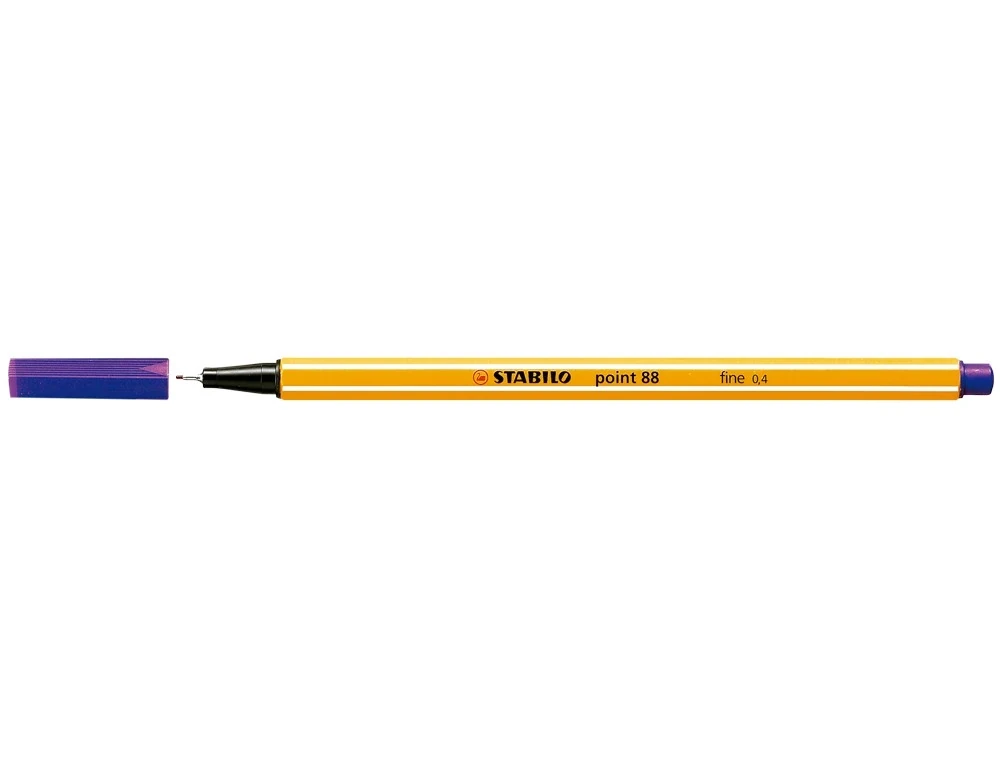 Estabilo rotulador morado punta 0.4 