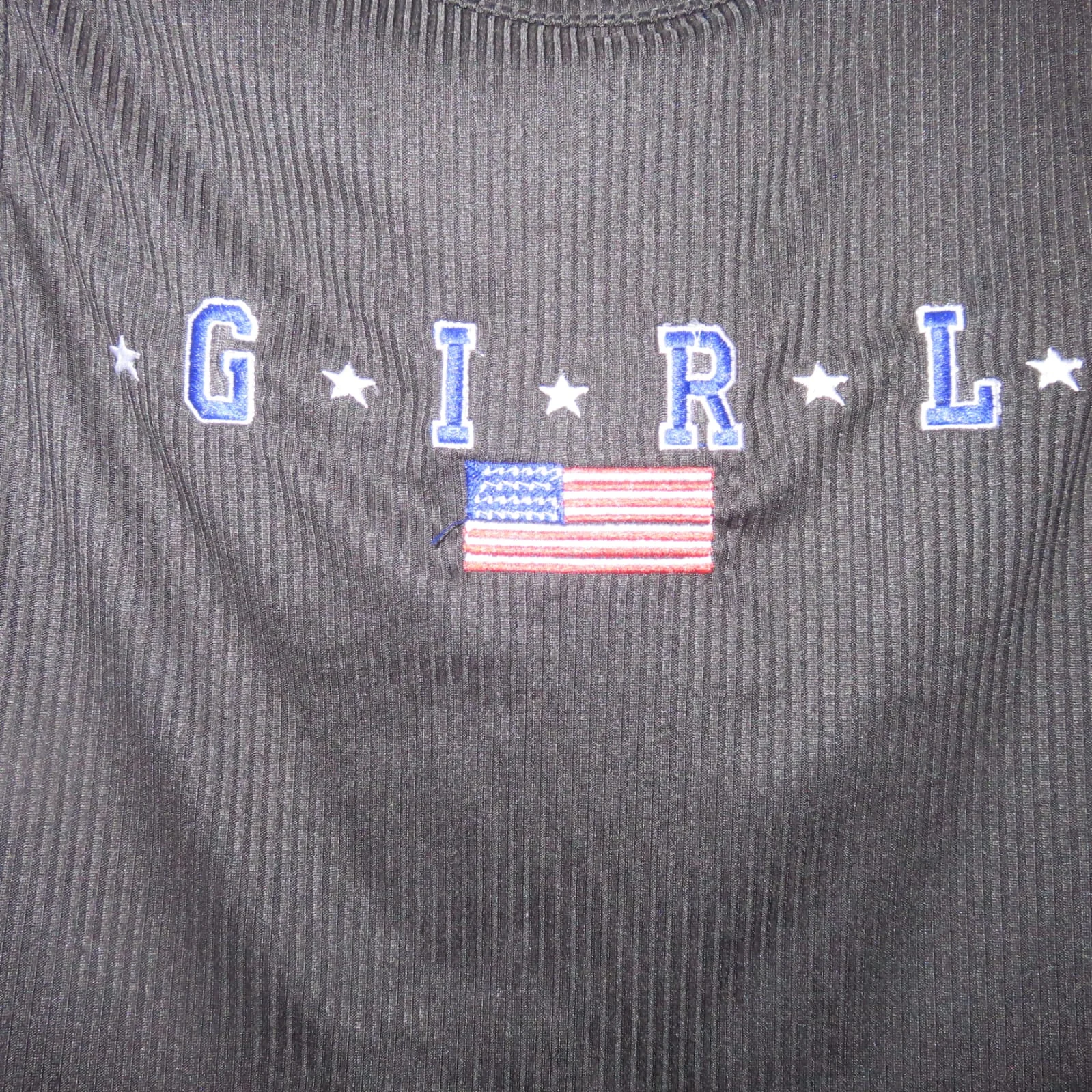 Crop top Girl negro 4
