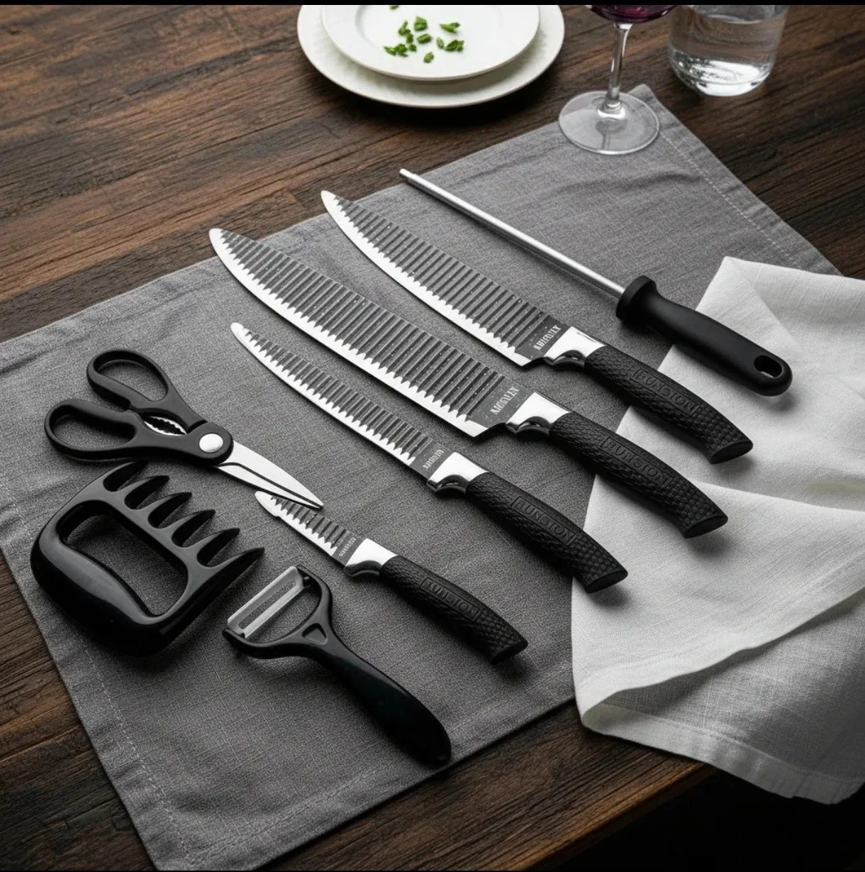 set de cuchillos Kunsion de 8 piezas (modelo KS-8PC),  2