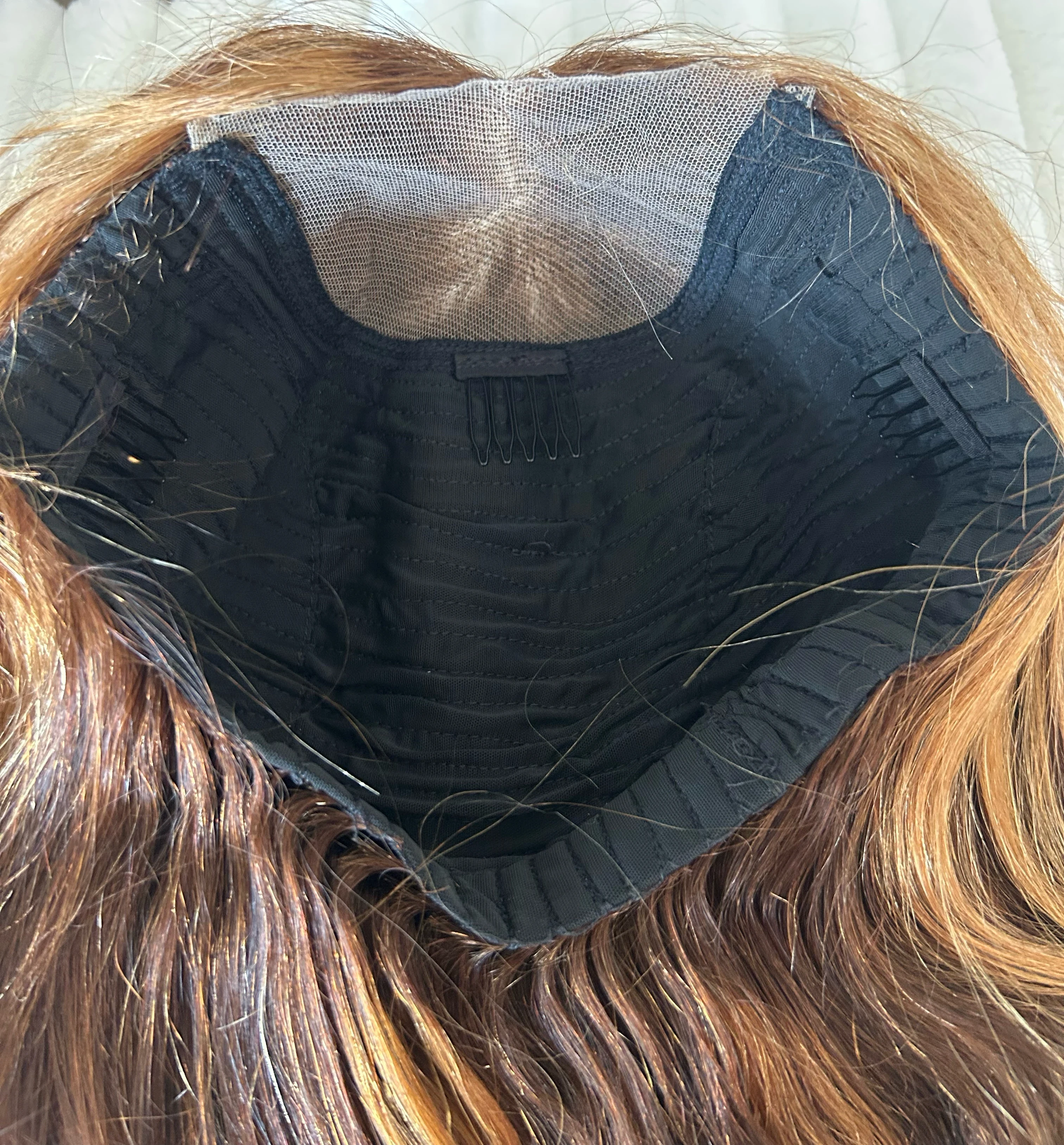 Peluca Cabello Humano 4/27 de 20 pulgadas, frontal lace 4x4  5
