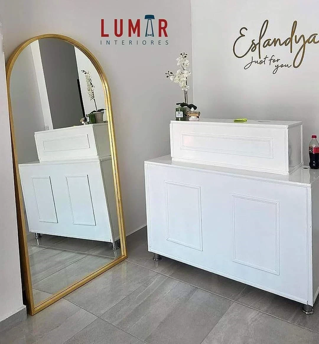 Espejo ESMERALDA 180x90 cm HOJA DE ORO 4