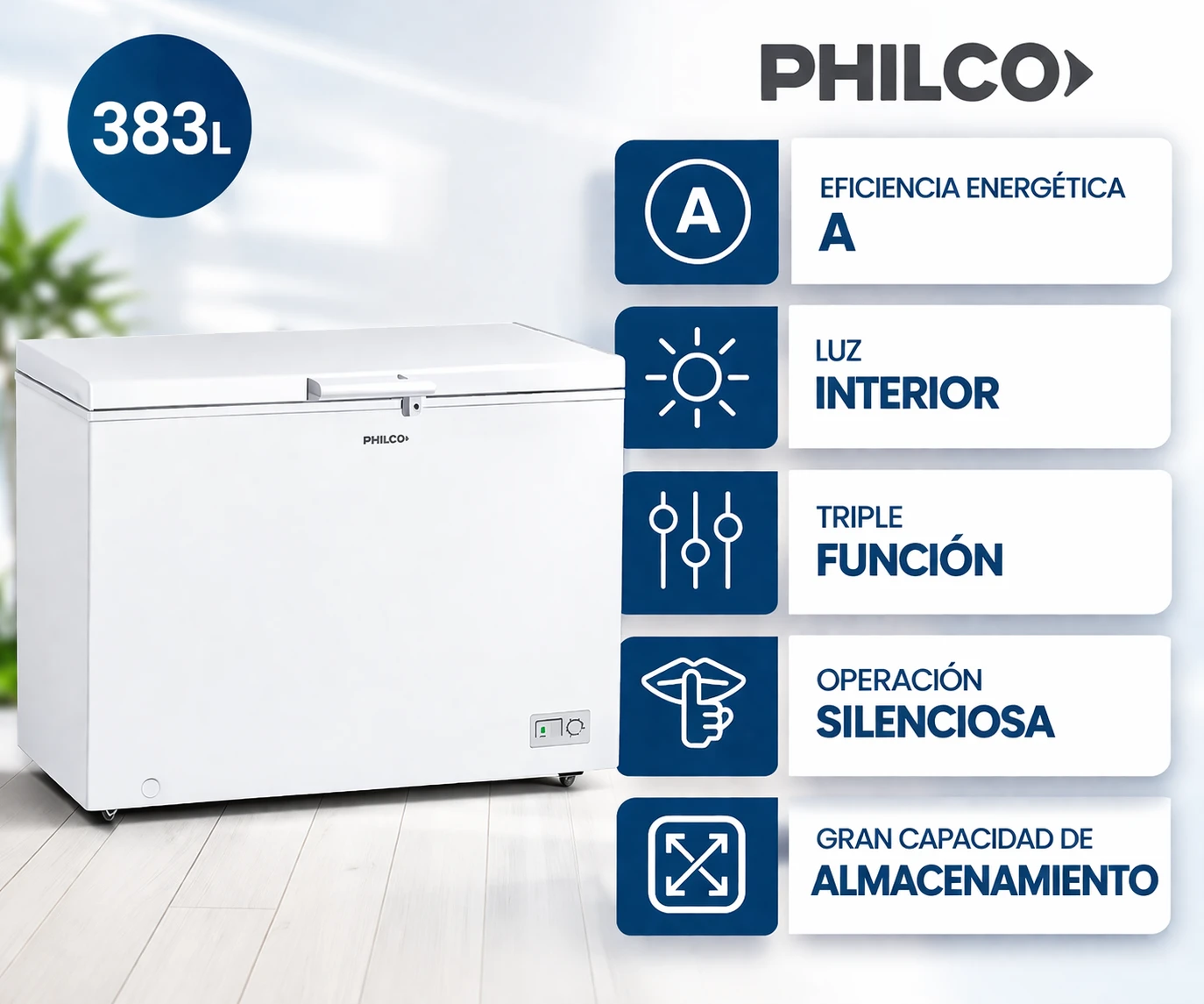 Freezer Philco Pozo 400Ltr