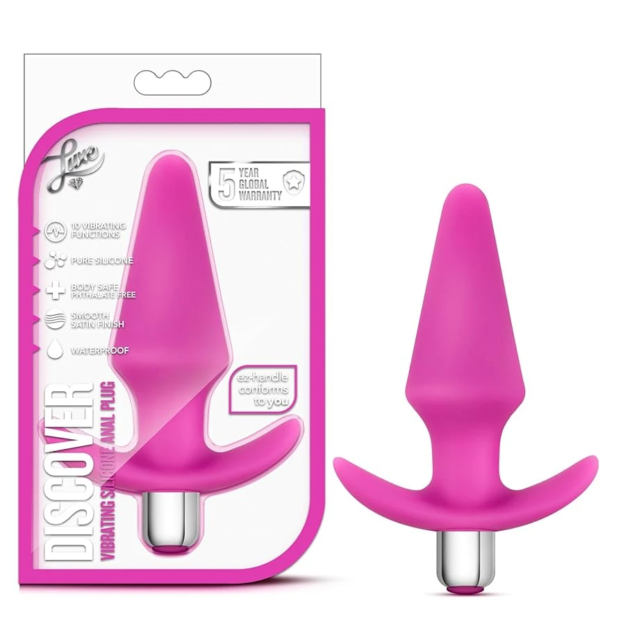 discover vibrating silicone anal plug