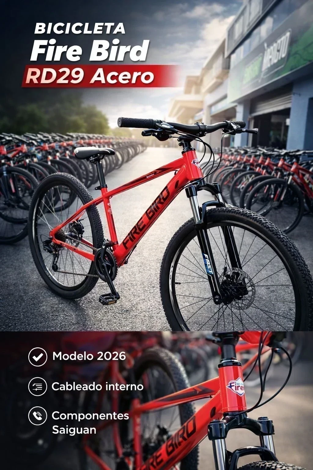 Bicicleta Firebird R29 Acero