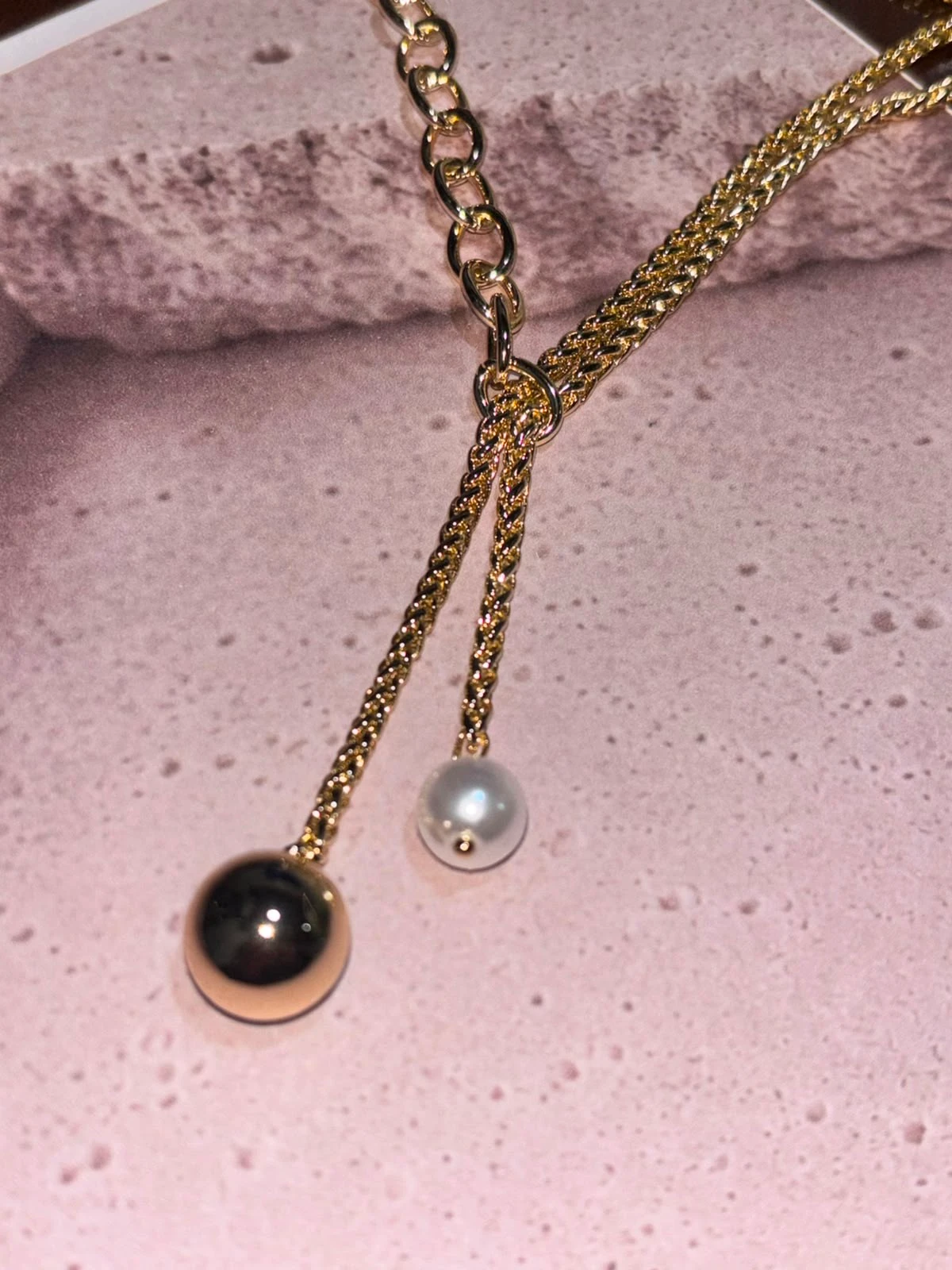 collar balin oro laminado 