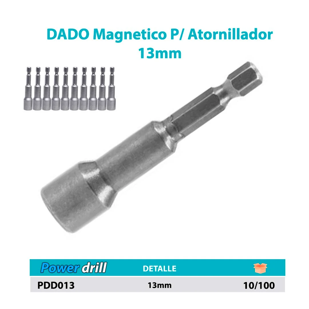 DADO Magnetico P/Atornillador 13mm