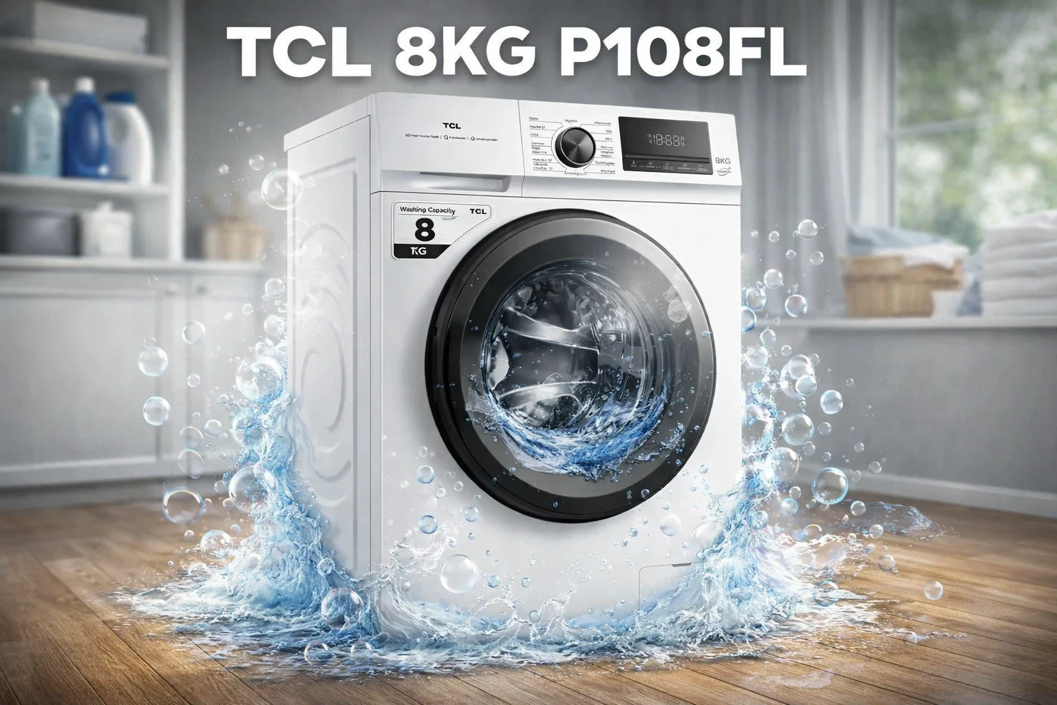 Lavarropas TCL 8KG Inverter