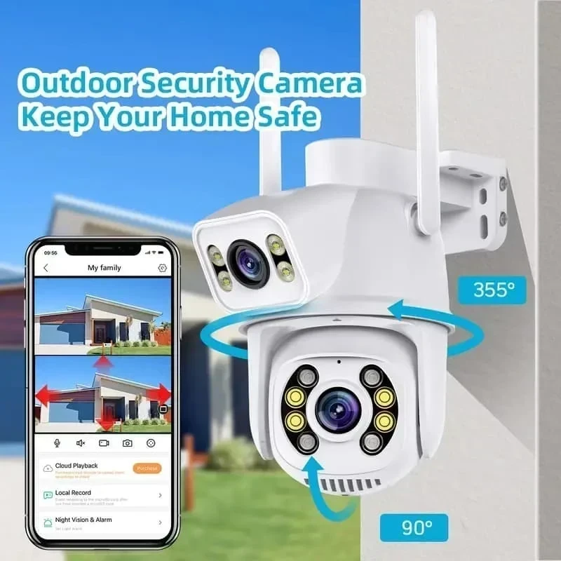 Cámara De Seguridad De 8mp Doble lente Ptz  Wifi Alarm 3
