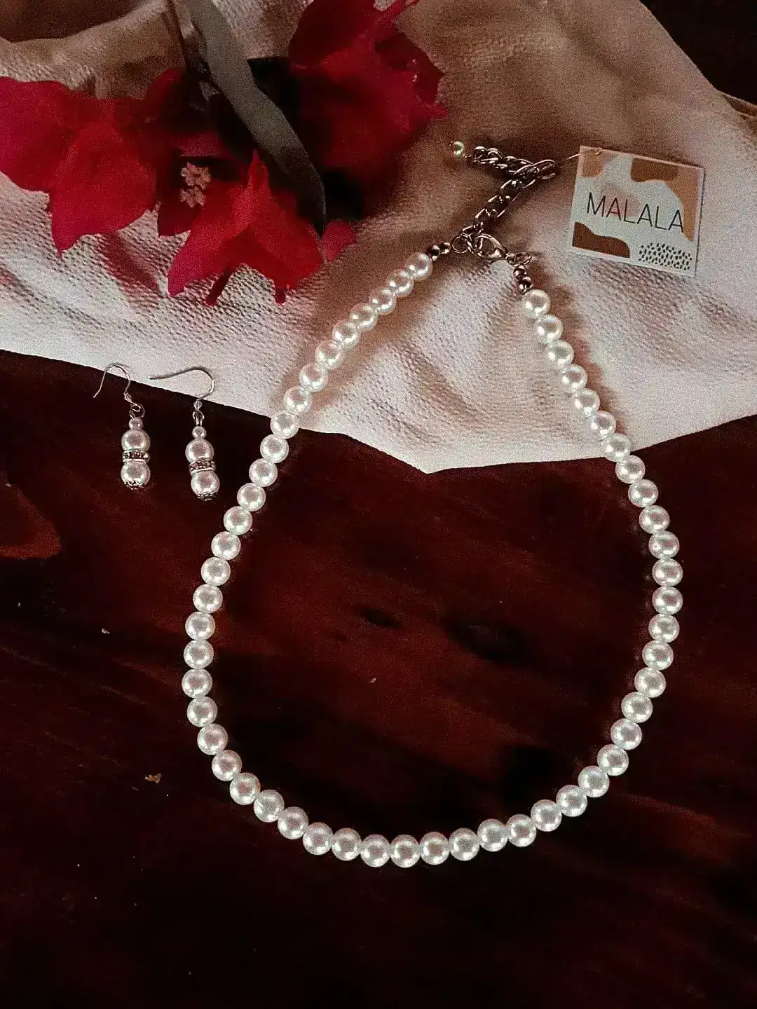 Collar de perlas japonesas M72 3