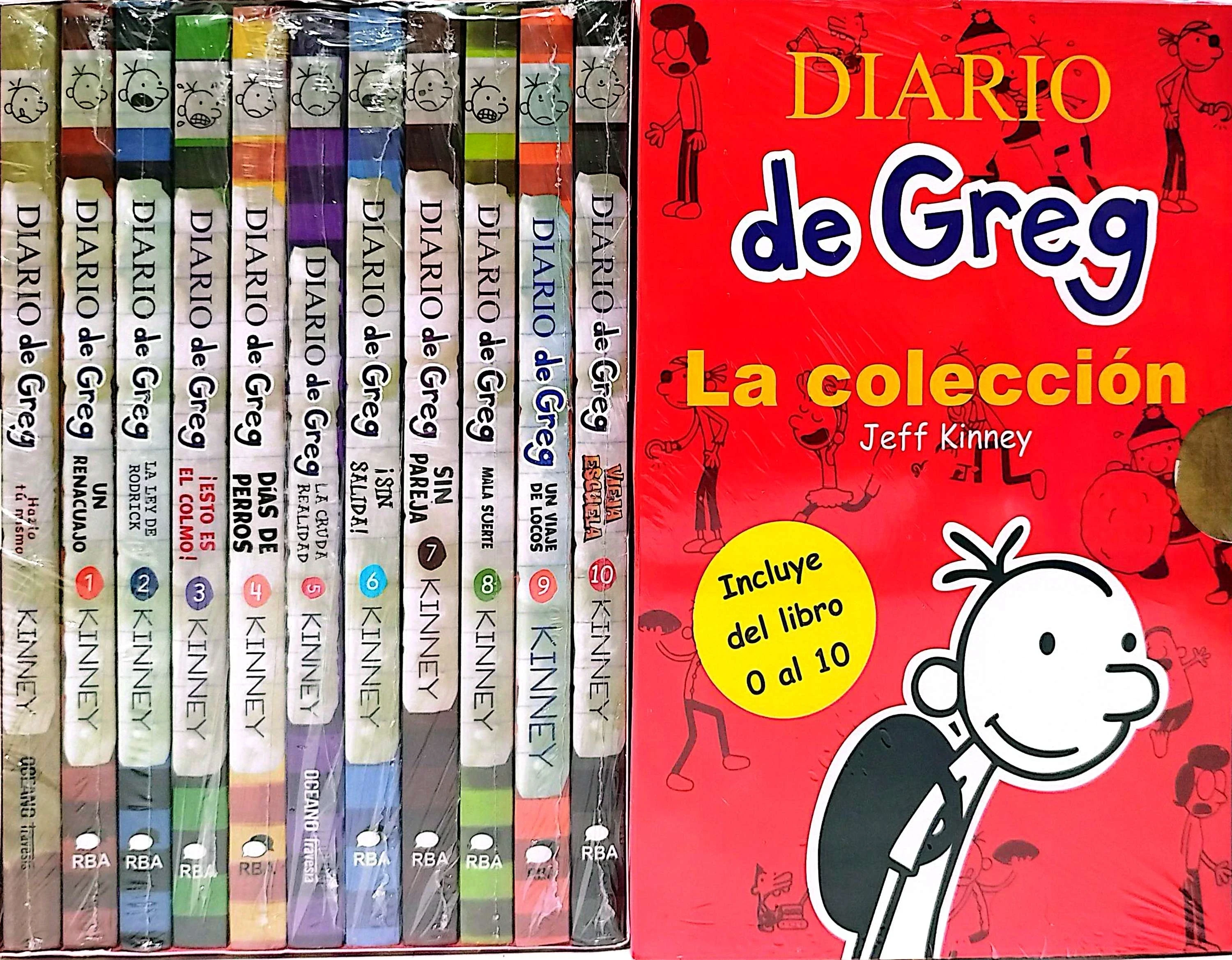 CAJA DIARIO DE GREG DEL 0 AL 10 ROJA