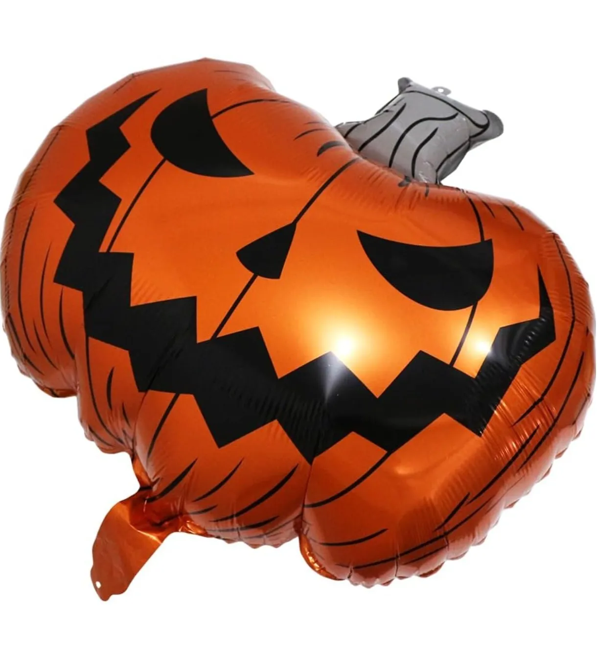 Globo metalizado gigante calabaza sonriente 62x62cm  2