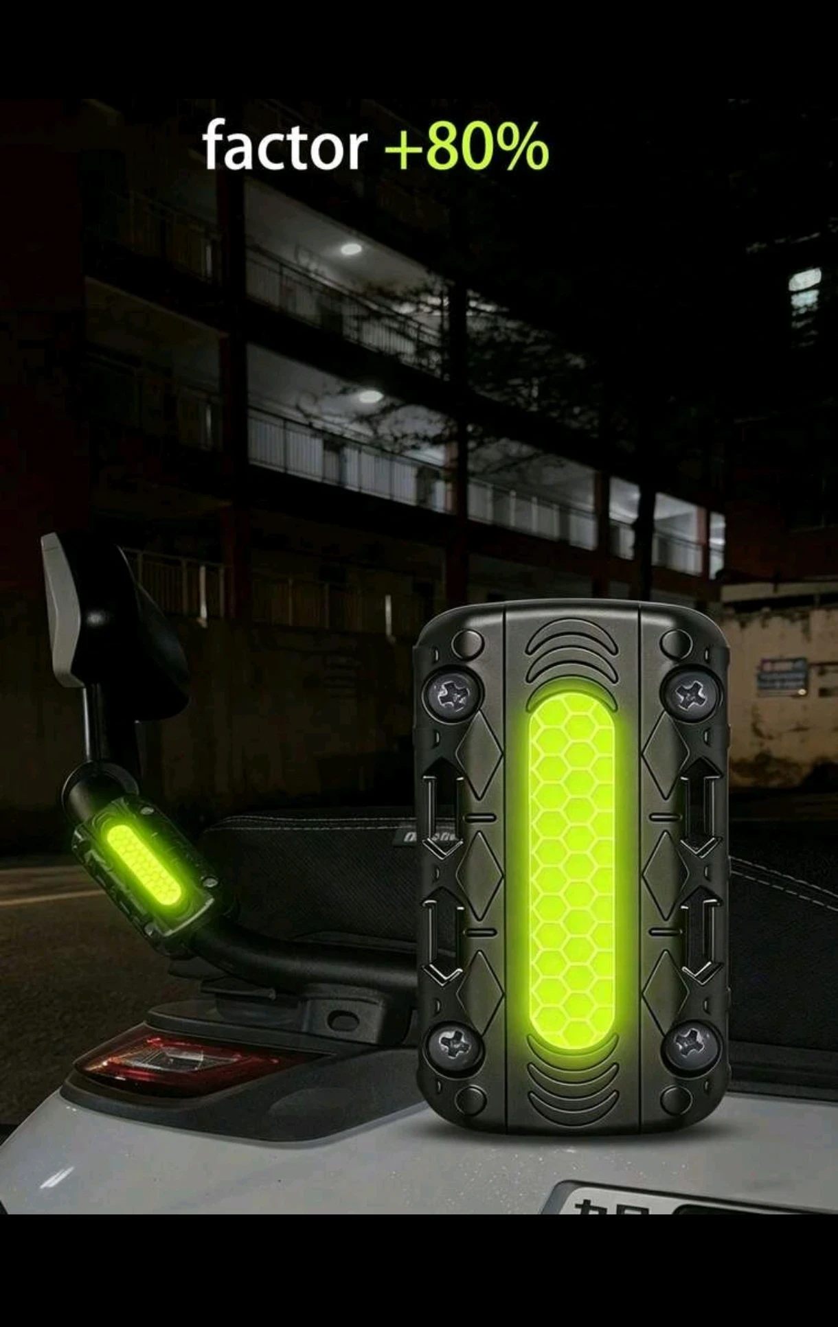 Protector de Defensas para Moto con Tira Reflectante - Par (2 Piezas) 3