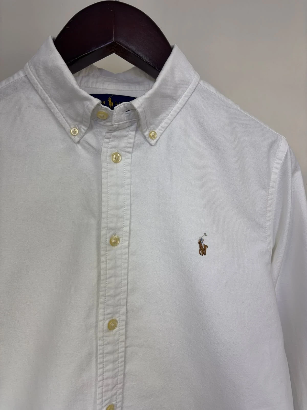 RALPH LAUREN WHITE OXFORD SHIRT 4