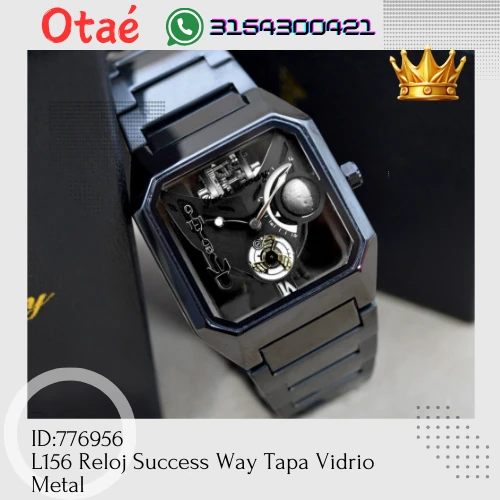 Reloj Success Way Tapa Vidrio Metal 4