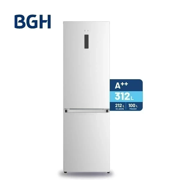 HELADERA COMBI BGH 312LTS NO FROST INVERTER INOX 3