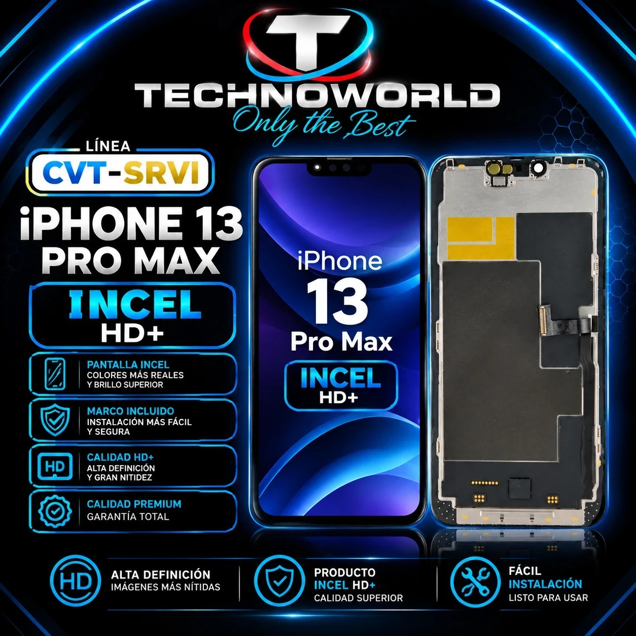 Mod Cvt Iphone 13 pro max incel hd+ ic rem