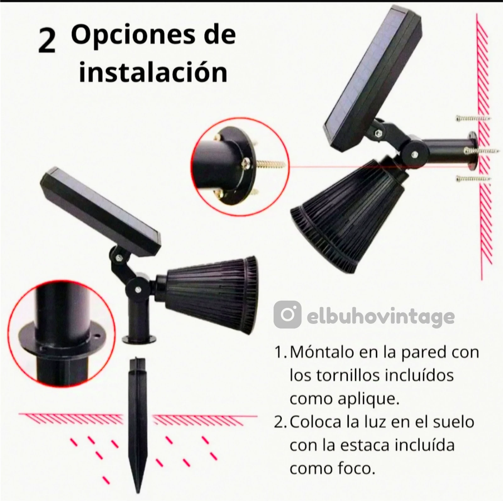 Estaca Solar para Jardín ☀️ 2
