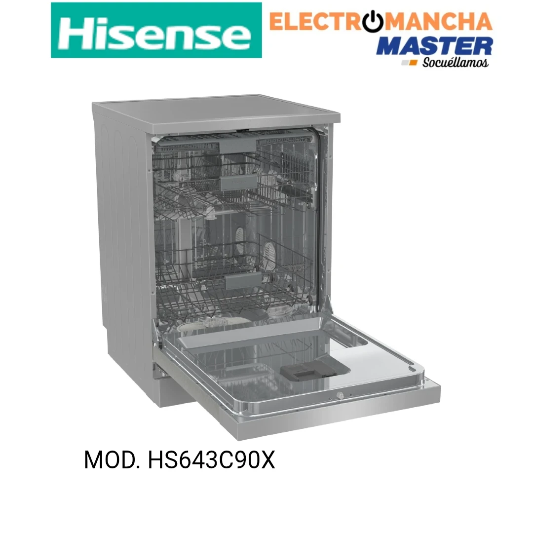 LAVAVAJILLAS HISENSE HS643C90X INOX 3 BANDEJA C 9
