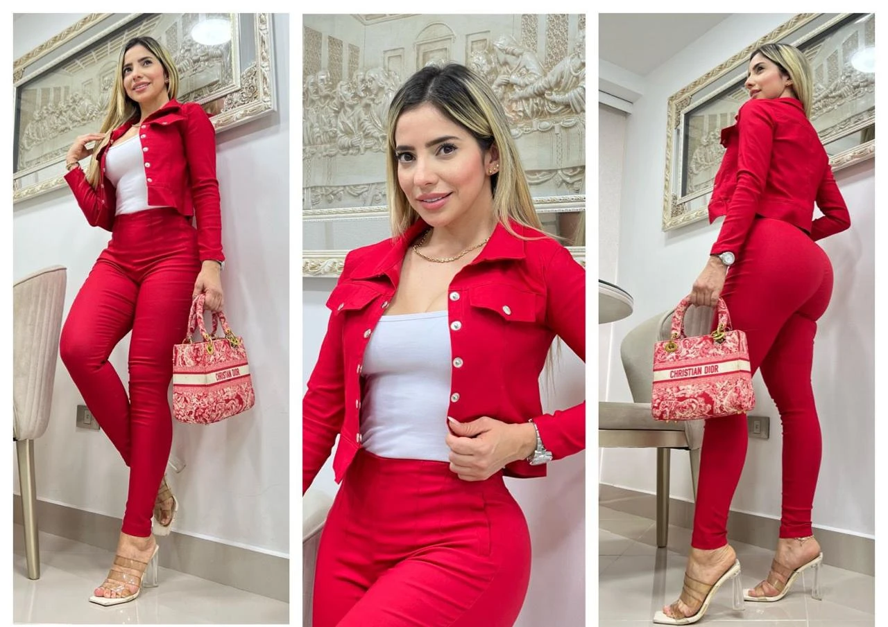 Conjunto formal 3 piezas con chaqueta  2