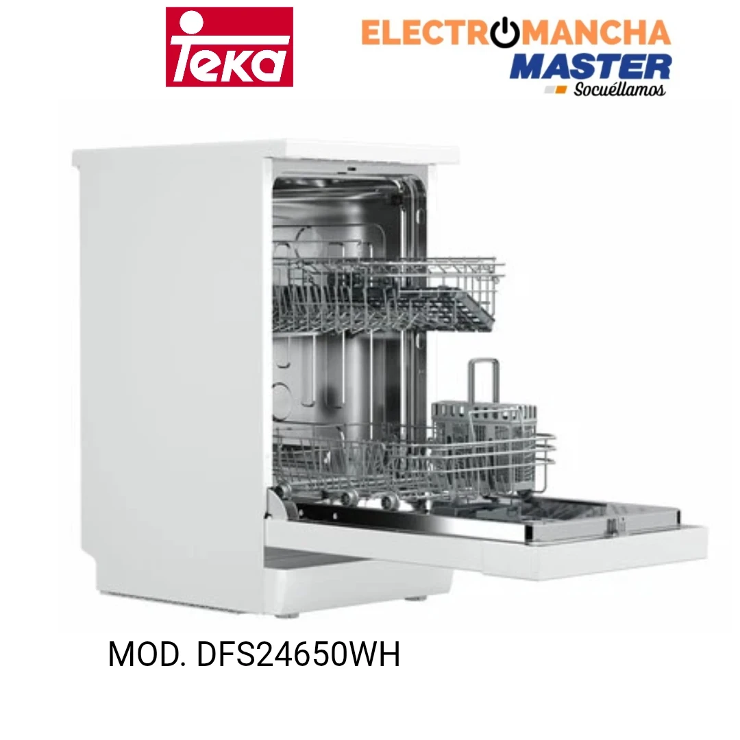 LAVAVAJILLAS TEKA DFS24650WH 45 CM. BLANCO CLASE E 4