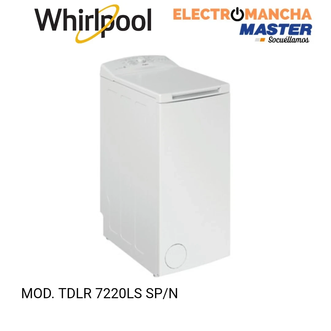 LAVADORA CARGA SUPERIOR WHIRLPOOL TDLR7220LS SP/N  7 KG. 1200 RPM. 2