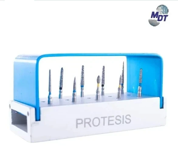 KIT FRESAS PARA PROTESIS MDT CON 10 PZS