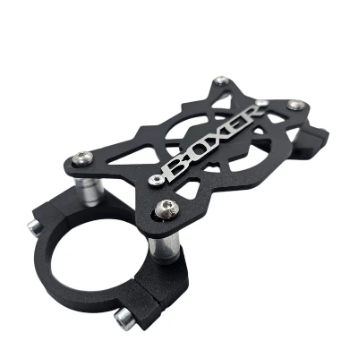 Boxer Ct 100 / Ct 125 / Estabilizador de barras acero negro logo 3d cromado ML