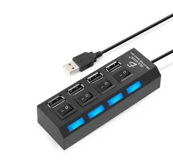 Hub USB 2.0 Puertos Con Switchs 