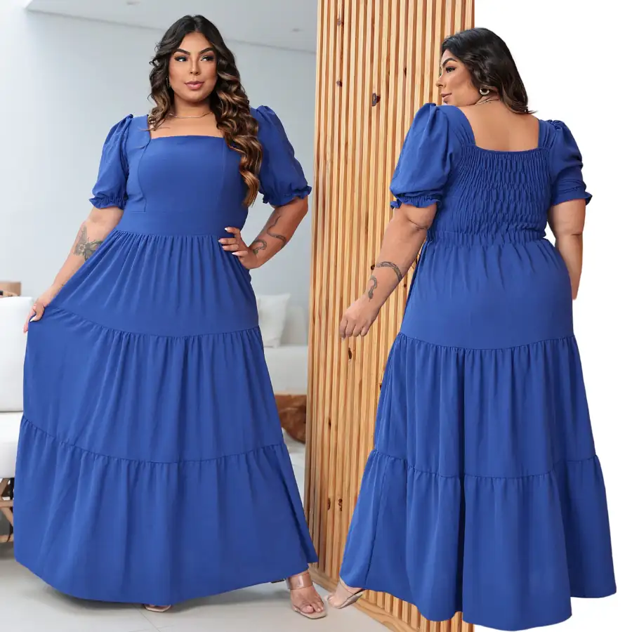 Vestido Longo Plus Size  4