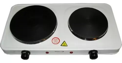 Anafe Eléctrico MEGA EXPRESS 2 Hornalla Blanco 2
