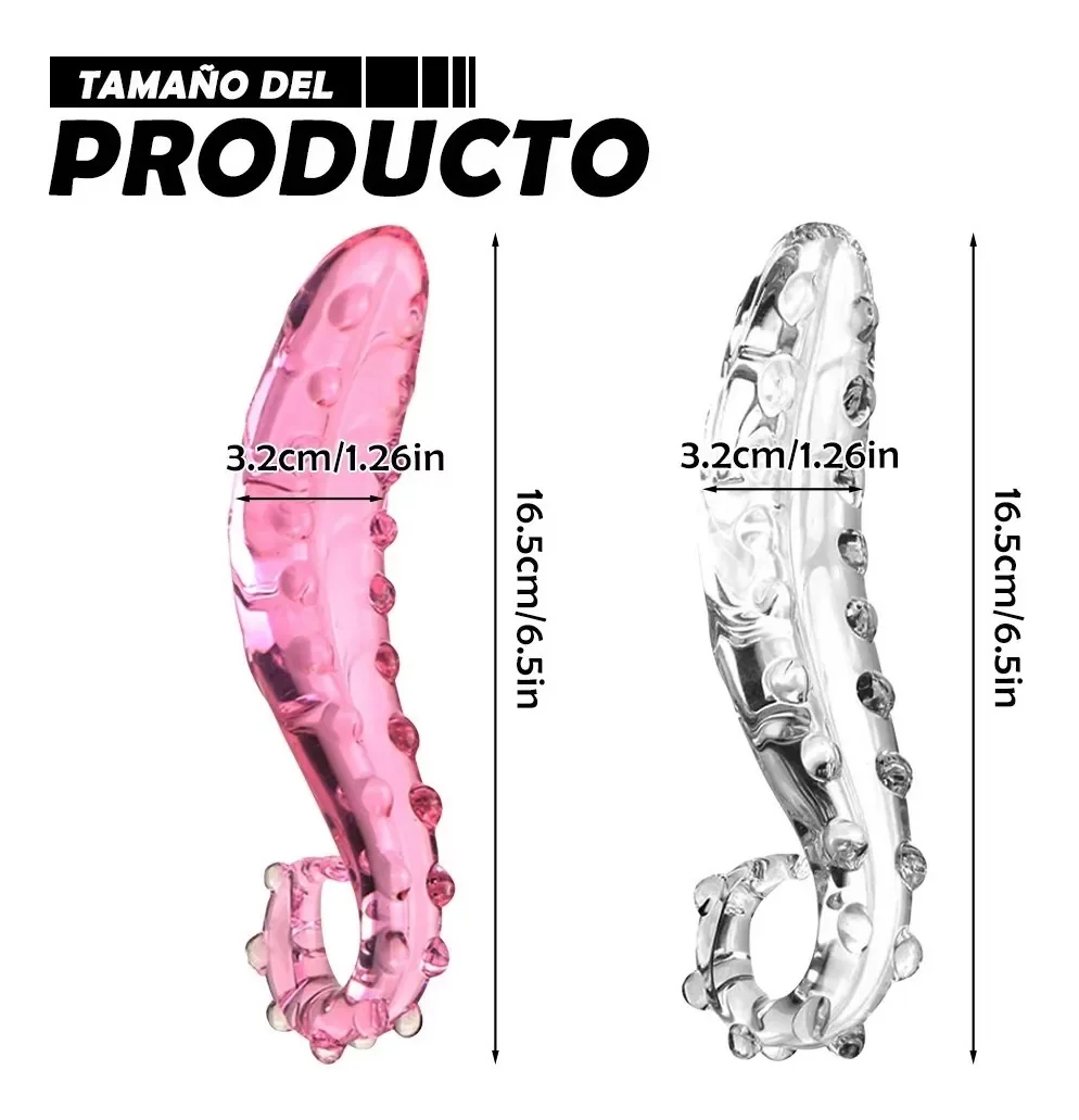 Dildo Cristal Tentáculos De Pulpo 2