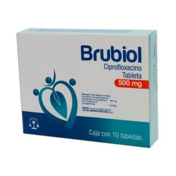 Brubiol / ciprofloxacino 500mg / 10 tab