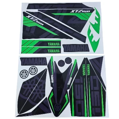 XTZ 150 Calcomanias 2025 gris con