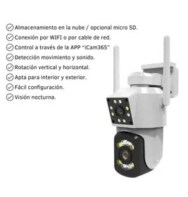 Cámara De Seguridad ORYX Doble Lente Hd Wifi Exterior Interior   2