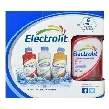 Electrolit Coco, Fresa, uva caja 12 piezas mix