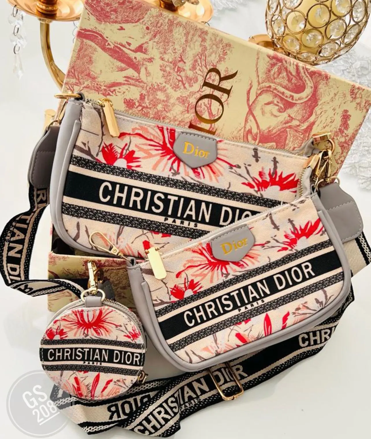 BOLSOS 3 PIEZAS DIOR  4