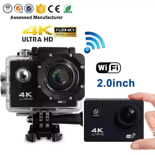 📷📸CAMARA GO PRO 4K UHD 📸📷  Camara deportiva a prueba de agua de pantalla de 2,0 pulgadas 4K WiFi Cámara de Acción.  Precio: 280BS  PEDIDOS:  wa.link/svfg1s                      69442828  ⚠️FUNCIONA A WI FI ⚠️CALIDAD 4K UHD ⚠️ACCESORIOS PARÁ ACOPLAR LA CAMARA DONDE QUIERA ⚠️RESISTENTE AL AGUA  Resolución  de Video 4K (3840x2160) Resolución  de Fotos 12 Mpx Grabación Cíclica Pantalla 2" pulgadas 170 º de Angulo de Visión Resistente 30 metros bajo el agua Salida para TV HDMI