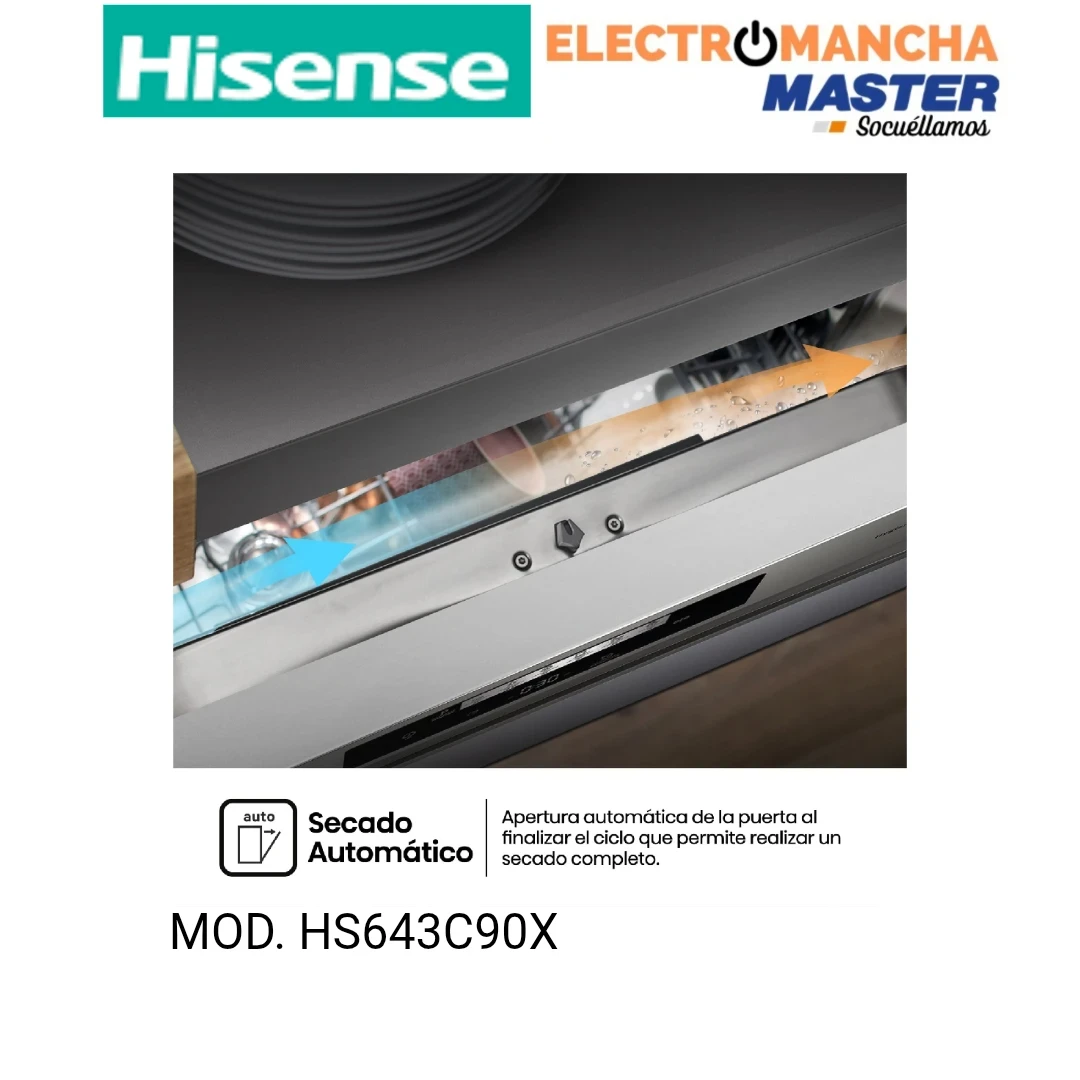 LAVAVAJILLAS HISENSE HS643C90X INOX 3 BANDEJA C 4