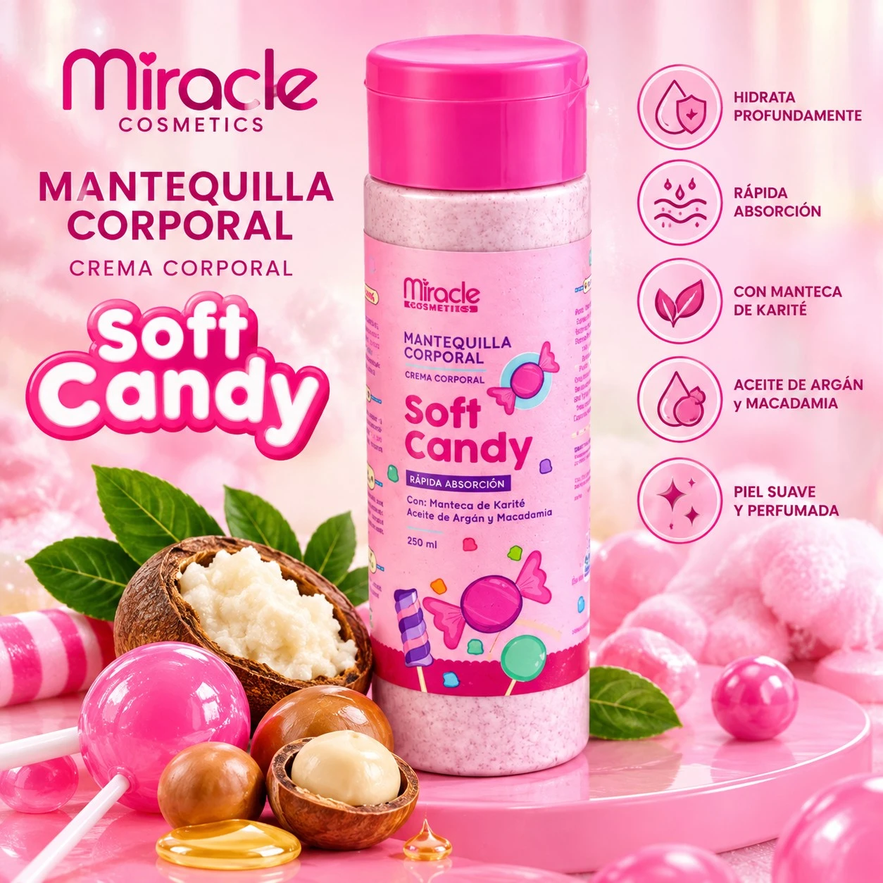 miracle mantequilla corporal blueberry fresh